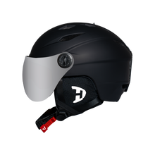 Load image into Gallery viewer, Daytona Carver Ski Helmet - Adjustable Ski Helmet for Men, Women &amp; Youth - Dull Black with Anti-Fog Visor
