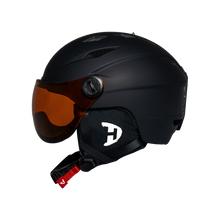Load image into Gallery viewer, Daytona Carver Ski Helmet - Adjustable Ski Helmet for Men, Women &amp; Youth - Dull Black with Anti-Fog Visor
