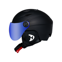 Load image into Gallery viewer, Daytona Carver Ski Helmet - Adjustable Ski Helmet for Men, Women &amp; Youth - Dull Black with Anti-Fog Visor
