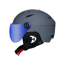 Load image into Gallery viewer, Daytona Carver Ski Helmet - Adjustable Helmet for Men, Women &amp; Youth - Dull Grey with Anti-Fog Visor
