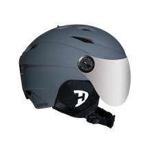 Load image into Gallery viewer, Daytona Carver Ski Helmet - Adjustable Helmet for Men, Women &amp; Youth - Dull Grey with Anti-Fog Visor
