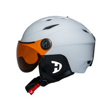 Load image into Gallery viewer, Daytona Carver Ski Helmet - Adjustable Ski Helmet for Men, Women &amp; Youth - Dull Chalk White with Anti-Fog Visor
