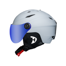 Load image into Gallery viewer, Daytona Carver Ski Helmet - Adjustable Ski Helmet for Men, Women &amp; Youth - Dull Chalk White with Anti-Fog Visor
