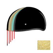 Load image into Gallery viewer, DOT Approved Daytona Motorcycle Half Face Helmet - Skull Cap Graphics for Men &amp; Women, Scooters, ATVs, UTVs &amp; Choppers - W/ Live Fast
