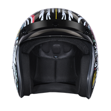 Load image into Gallery viewer, DOT Approved Daytona Cruiser Open Face Motorcycle Helmet - Men, Women &amp; Youth - With Visor &amp; Graphics - W/ Tribal

