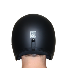 Load image into Gallery viewer, DOT Approved Daytona Cruiser Open Face Motorcycle Helmet - Men, Women &amp; Youth - With Visor &amp; Graphics - W/ Orange Pin Stripe
